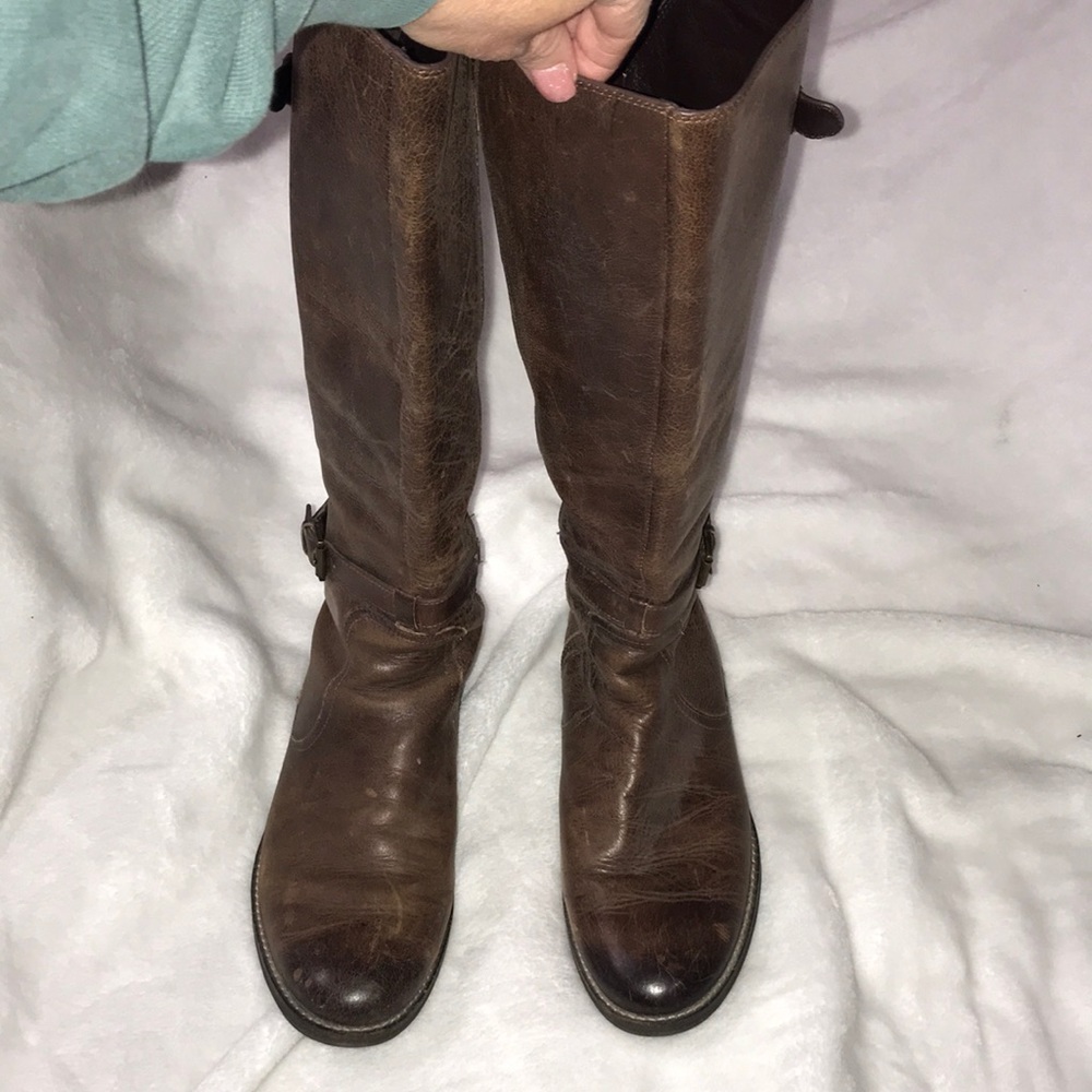 Women’s Cole Haan leather riding boots. Size 6